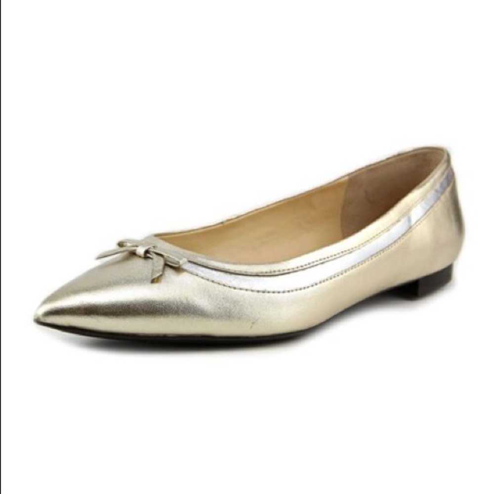 Ralph Lauren Metallic Gold Flat